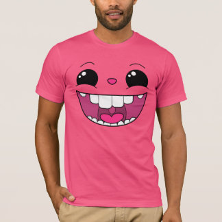 Double Happy Pink Face Men's T-Shirt