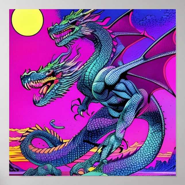 Double headed Dragon Poster (Front)