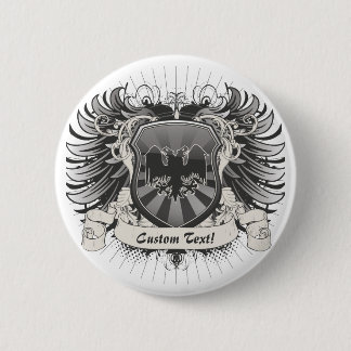 Double Headed Eagle Crest 6 Cm Round Badge