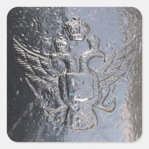 Double-Headed Eagle on Cannon Square Sticker