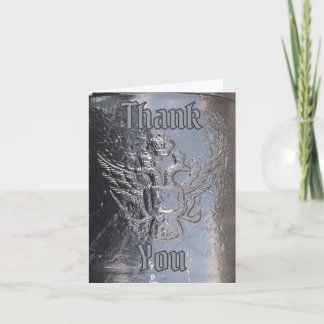 Double-Headed Eagle on Cannon Thank You Card