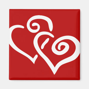 Double Heart Magnet