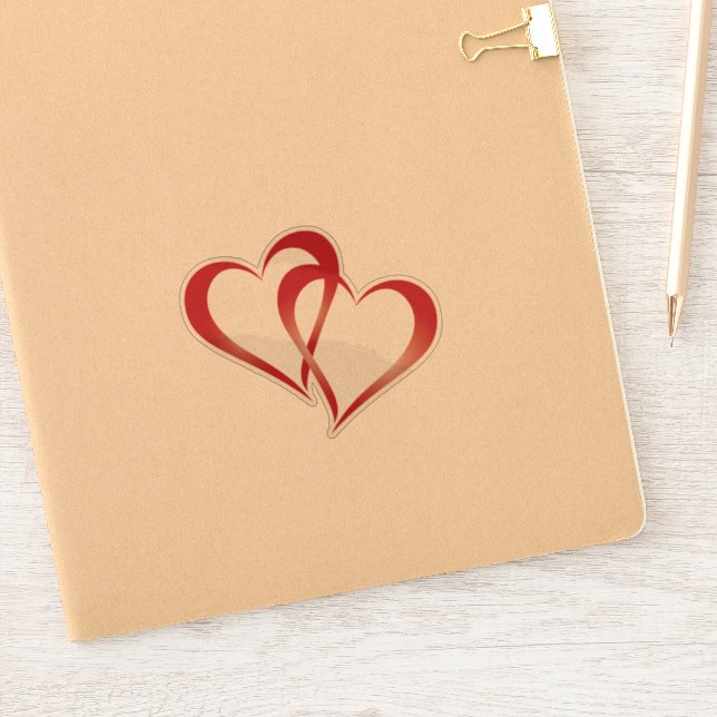 Double Heart Sticker (Notebook)