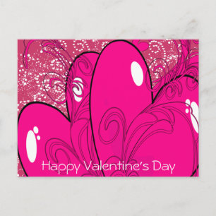 Double Hearts - Holiday Postcard