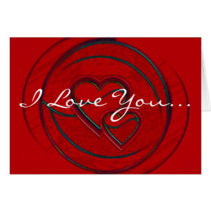 Double Hearts I Love You In White