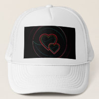 Double Hearts In Black