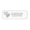 Double Hearts Return Address Label Stickers