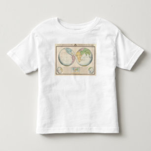 Double Hemisphere Map of the Climate Toddler T-Shirt