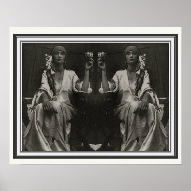 Double Image Alphonse Mucha Poster 16 x 20 (Front)