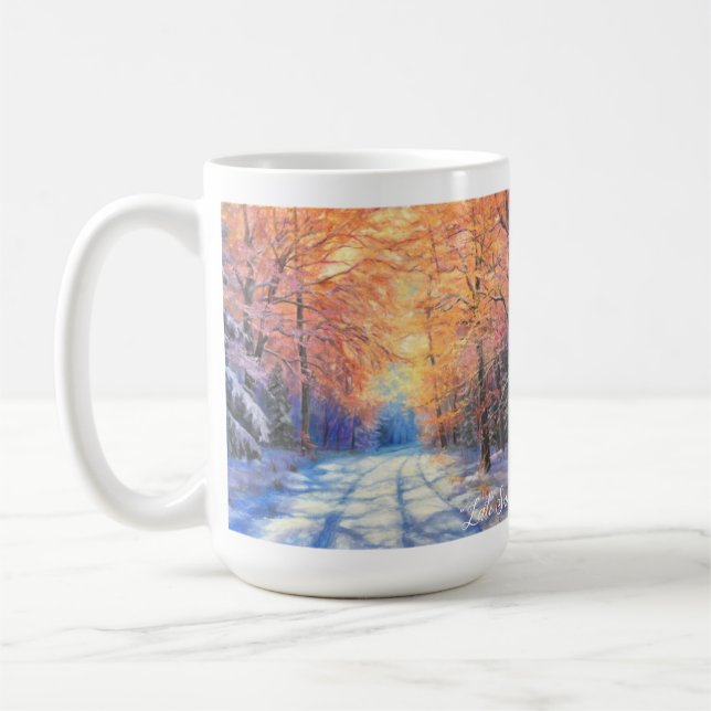 Double Image Magical Snow Scene 15 oz mug (Left)