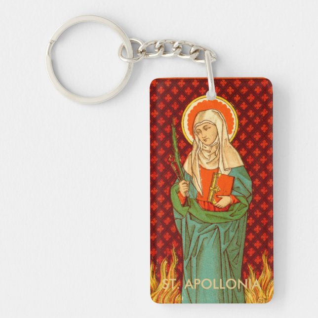 Double Image St. Apollonia (VVP 001) Rect Acryl Key Ring (Front)