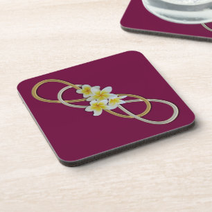 Double Infinity BiColor Frangipani Coaster
