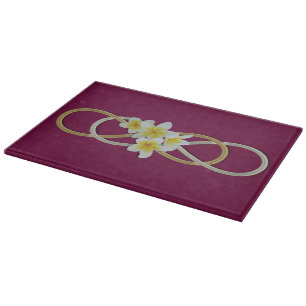 Double Infinity BiColor Frangipani Cutting Board