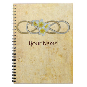 Double Infinity BiColor Frangipani Notebook