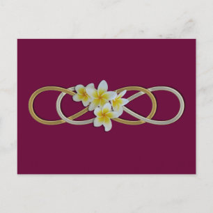 Double Infinity BiColor Frangipani Postcard