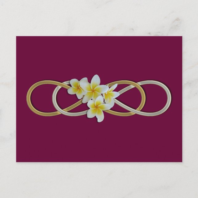 Double Infinity BiColor Frangipani Postcard (Front)
