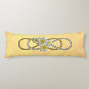 Double Infinity BiColor Frangipani + your backgr. Body Cushion