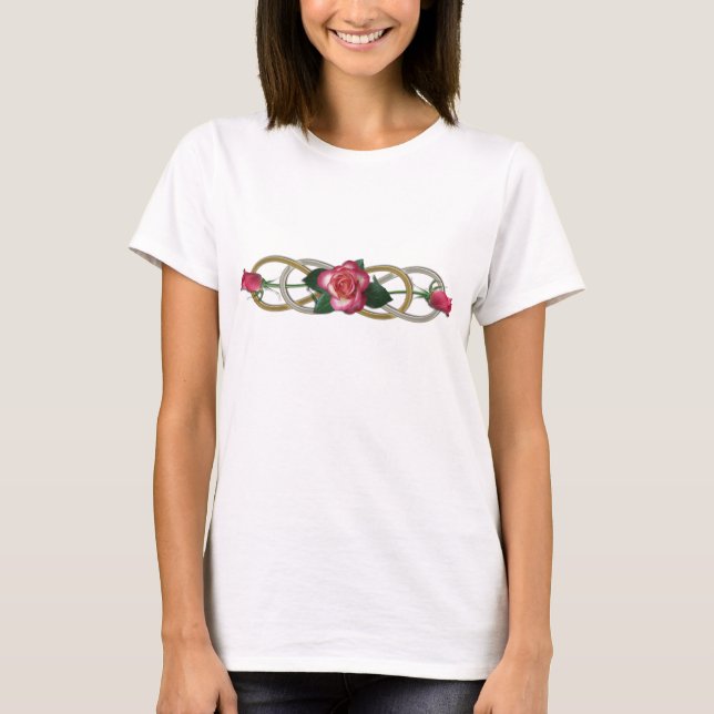 Double Infinity - Roses Love forever T-Shirt (Front)