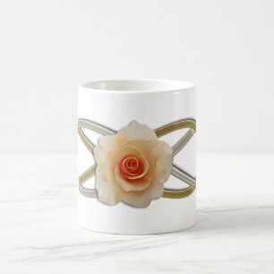 Double Infinity Silver Gold Rose Coffee Mug