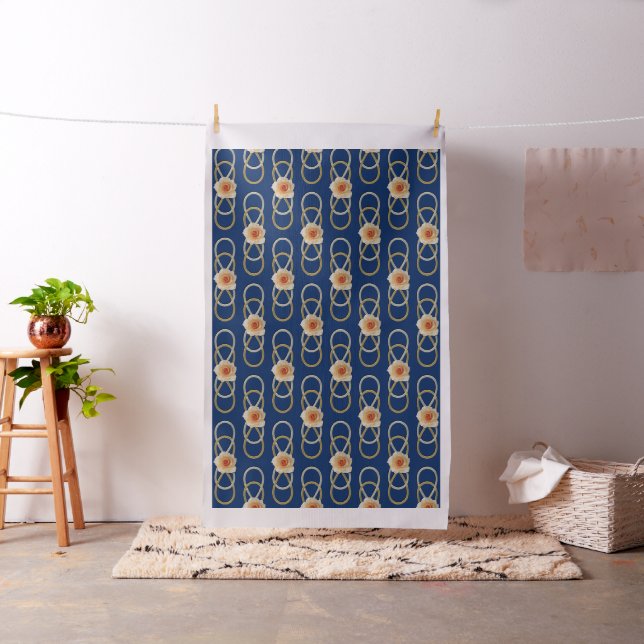Double Infinity Silver Gold Rose + your ideas Fabric (In Situ)