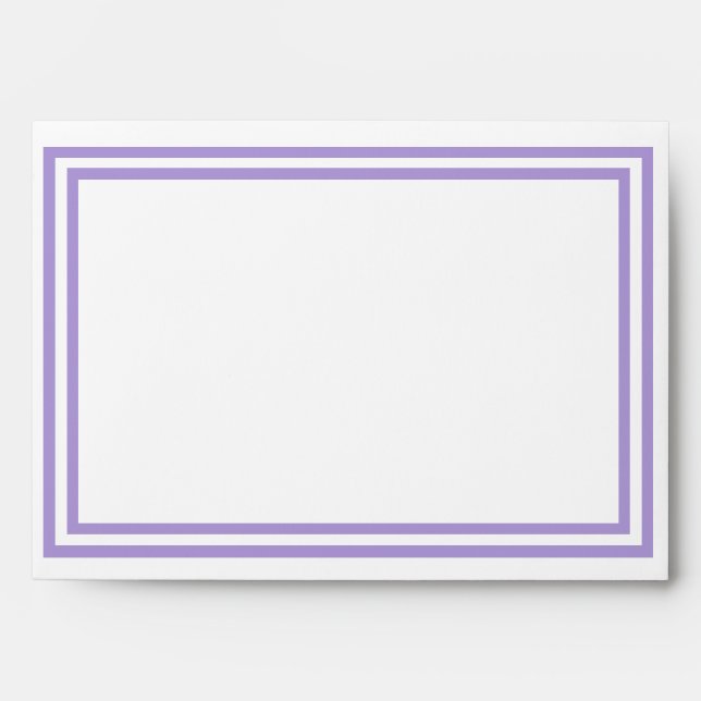 Double Lavender Trim - Envelope (Front)