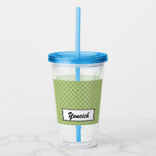 Double Leaf Circle by Kenneth Yoncich Acrylic Tumbler