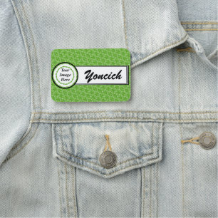 Double Leaf Circle by Kenneth Yoncich Name Tag