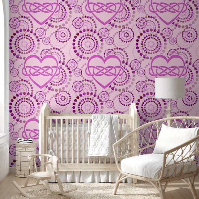 Double Lemniscate Heart - Seamless Dots Pattern 2 Wallpaper (Kids)