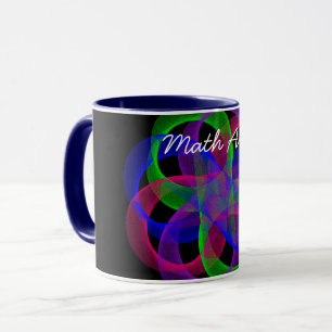 Double Loop Geometric Math Art Coffee Mug