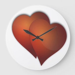 DOUBLE LOVE LARGE CLOCK