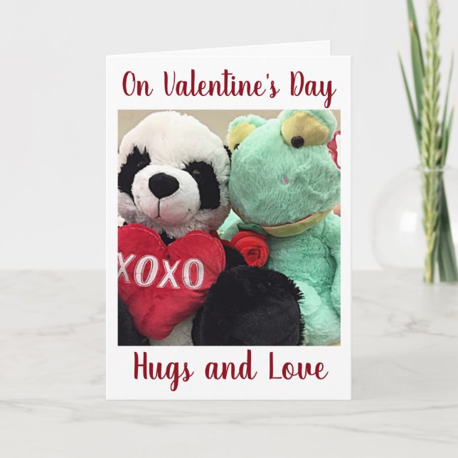 **DOUBLE LOVE TO YOU** ON VALENTINE'S DAY HOLIDAY CARD (Front)
