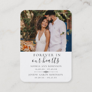 Double Memorial Funeral Photo Prayer Card