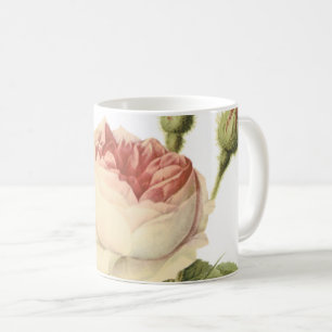 double moss rose by Redouté Coffee Mug