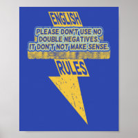 Double negative English language literacy