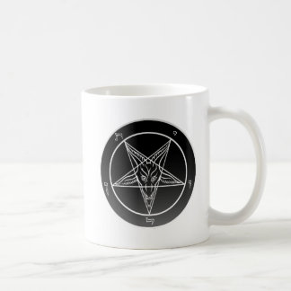 Double Noir Sigil of Baphomet Classic White Mug