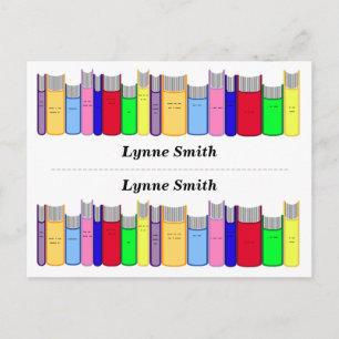 Double Personalised bookmarks Postcard