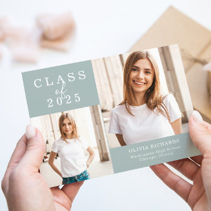 Double Photo Class of 2024 Graduation Announcement