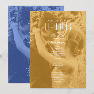 Double Photo Wedding Program