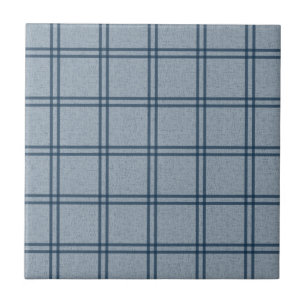 Double Plaid Pattern Ceramic Tile