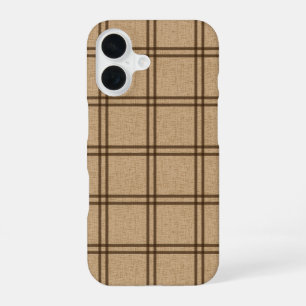 Double Plaid Pattern iPhone 16 Case
