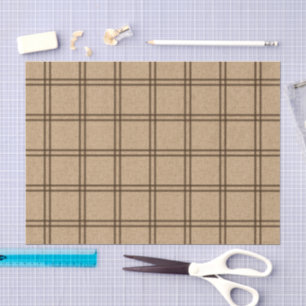 Double Plaid Pattern Tissue Paper