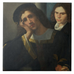 Double Portrait, c.1502 Ceramic Tile