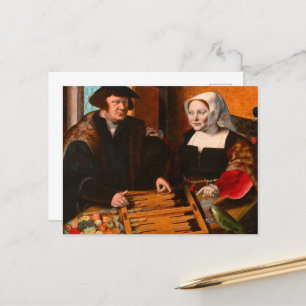 Double Portrait of a Husband and Wife Postcard