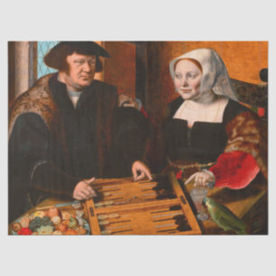 Double Portrait of a Husband and Wife Tissue Paper
