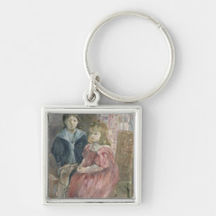 Double portrait of Charley and Jeannie Thomas, chi Key Ring