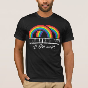 Double rainbow, all the way! (dark) T-Shirt