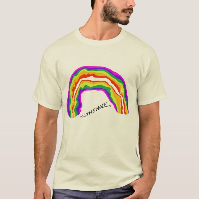 Double Rainbow ALLTHEWAY.... T-Shirt (Front)