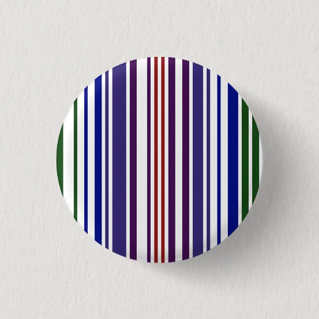 Double Rainbow Barcode 3 Cm Round Badge (Front)