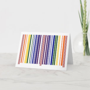 Double Rainbow Barcode Card