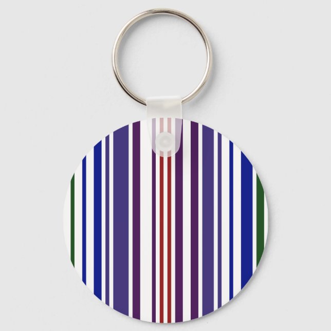 Double Rainbow Barcode Key Ring (Front)